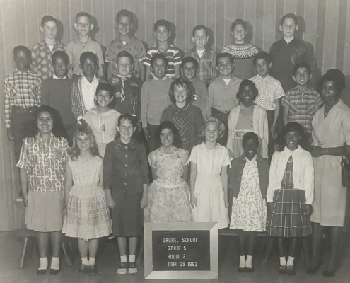 Benella Oliver teacher at Laurel School, class photo 1962_resize