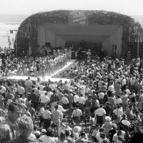 Oceanside Historical Society - 1958 Miss Southern California Beauty Contest at the Bandshell_resize