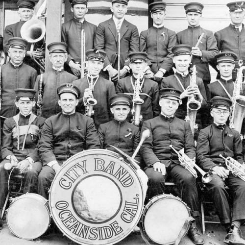 Oceanside Historical Society - City Band Oceanside Cal Kenneth Stillman bottom row right Stillman photo_resize